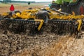 cultivator, tillage system in operation with tractor