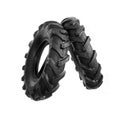 Cultivator tyre Royalty Free Stock Photo