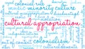Cultural Appropriation Word Cloud Royalty Free Stock Photo