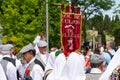 cultural association of vallecas dressed in traditional madrilenian costume of 