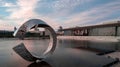 Cultural Center before sunset at Galaxy Square, Tianjin, China