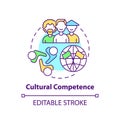 Cultural competence concept icon Royalty Free Stock Photo