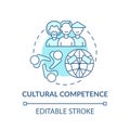 Cultural competence concept icon