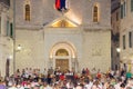 Cultural concert in front of the church