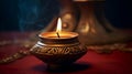 Cultural decoration old single object candle flame Royalty Free Stock Photo