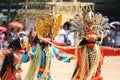 Cultural Heritage Sri Lanka - traditional devil masks Royalty Free Stock Photo