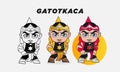 The cultural hero character Gatotkaca from Indonesia and India