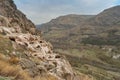 Cultural historical heritage of Georgia. Vardzia is an ancient cave city in the rock