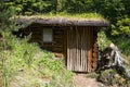 Cultural - historical monument defensive guerrilla bunker over the Black Stone in the Ilanovska valley in Liptov Royalty Free Stock Photo