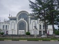 Cultural institution in the southern city. House of Culture. Beautiful original architecture. house in the park