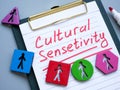 Cultural sensitivity memo and colored figurines.
