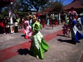 Cultural show performers inside the Nayong Pilipino at the Clark Field in Mabalacat, Pampanga. Royalty Free Stock Photo