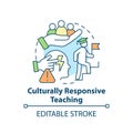 Culturally responsive teaching concept icon