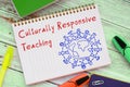 Culturally Responsive Teaching sign on the sheet