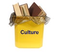 Culture in the bin Royalty Free Stock Photo