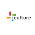 Culture communications vector logo design