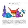 Culture of Indonesia design concept.