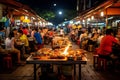 Asian Food Asia Thailand Traditional Tourism Street Market People Travel