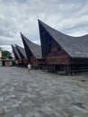 Culture traditional batak house north sumatera Indonesia