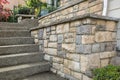 Cultured Stone Work on House Front Royalty Free Stock Photo