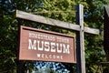 Homesteads Tower Sign at Cumberland Homesteads Community. Cumberland County, NC, USA, September 25, 2019.