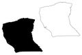 Cumberland County, North Carolina State U.S. county, United States of America, USA, U.S., US map vector illustration, scribble