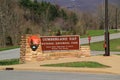 Cumberland Gap National Historical Park Welcome Sign Royalty Free Stock Photo