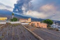 The Cumbre Vieja volcano erupt on the Canary island of La Palma,