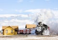 Cumbres and Toltec Narrow Gauge Railroad, Antonito, Colorado, US Royalty Free Stock Photo