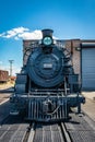 Cumbres and Toltec 489 Steam Locomotive at Antonito Colorado Royalty Free Stock Photo