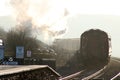 Cumbrian Mountain Express leaving Garsdale station