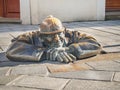 Cumil in english: Ã¢â¬Å¾the watcher` statue also known as Man at Work by Viktor Hulik