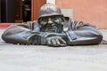 Cumil - statue in Bratislava, Slovakia Royalty Free Stock Photo