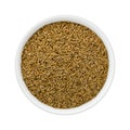 Cumin Seed in a Ceramic Bowl Royalty Free Stock Photo