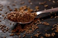 Cumin Seeds on black background Royalty Free Stock Photo