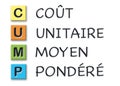 CUMP initials in colored 3d cubes with meaning in french language