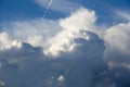 The Cumulonimbus capillatus above London in autumn Royalty Free Stock Photo