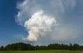 Cumulonimbus capillatus incus cloud, isolated storm cloud Royalty Free Stock Photo