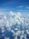 Cumulonimbus cloud above the earth and far away from home Royalty Free Stock Photo