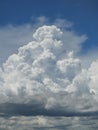 Cumulonimbus cloud formations on tropical blue sky Royalty Free Stock Photo