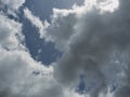 Cumulonimbus cloud formations on tropical blue sky Royalty Free Stock Photo