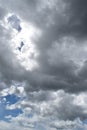 Cumulonimbus cloud formations on tropical blue sky Royalty Free Stock Photo