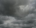 Cumulonimbus cloud formations on tropical sky , Nimbus moving , Abstract background from natural phenomenon and gray clouds hunk Royalty Free Stock Photo