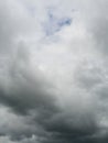 Cumulonimbus cloud formations on tropical sky , Nimbus moving , Abstract background from natural phenomenon and gray clouds hunk Royalty Free Stock Photo