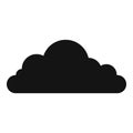 Cumulonimbus cloud icon, simple style.