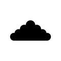 Cumulonimbus Cloud Icon Vector on White Background
