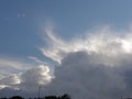 Cumulonimbus Cloud dissipates above the Salt Marshes at Guerande in France