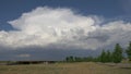 Cumulonimbus Clouds over Interstate Highway Timelapse