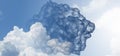 Cumulonimbus cumulus blue grey white clouds. Stormy sky. Rain bad weather forecast. Massive storm clouds. Royalty Free Stock Photo