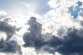 Cumulonimbus storm clouds over Miami Dade Royalty Free Stock Photo